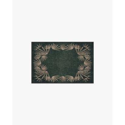 Tarsila Forest Flatwoven Rug by Jungalow - 60 x 90 cm - Rug + Pad System