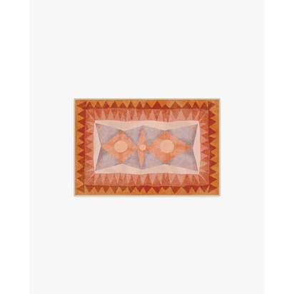 Hilma Sunset Flatwoven Rug by Jungalow - 60 x 90 cm - Rug + Pad System