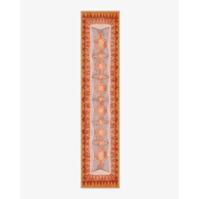 Hilma Sunset Flatwoven Rug by Jungalow - 75 x 365 cm - Rug + Pad System