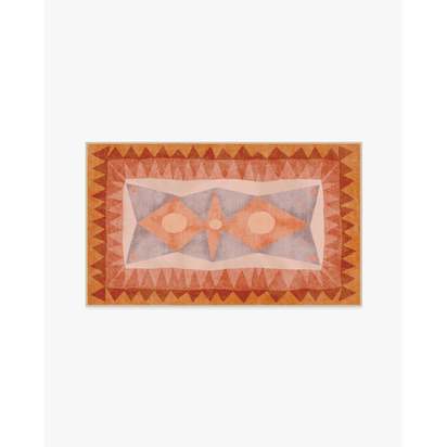 Hilma Sunset Flatwoven Rug by Jungalow - 90 x 150 cm - Rug + Pad System