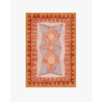 Hilma Sunset Flatwoven Rug by Jungalow - 120 x 185 cm - Rug + Pad System