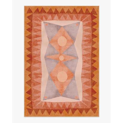 Hilma Sunset Flatwoven Rug by Jungalow - 185 x 275 cm - Rug + Pad System