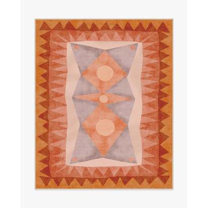 Hilma Sunset Flatwoven Rug by Jungalow - 245 x 305 cm - Rug + Pad System