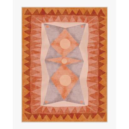 Hilma Sunset Flatwoven Rug by Jungalow - 275 x 365 cm - Rug + Pad System