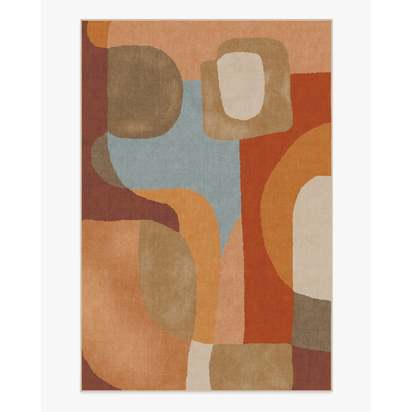 Sonia Terra & Sage Flatwoven Rug by Jungalow - 185 x 275 cm - Rug + Pad System
