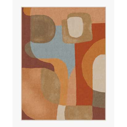 Sonia Terra & Sage Flatwoven Rug by Jungalow - 275 x 365 cm - Rug + Pad System