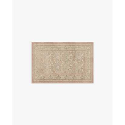 Simply Severn Soft Pink Flatwoven Rug by Morris & Co. - 60 x 90 cm - Rug + Pad System