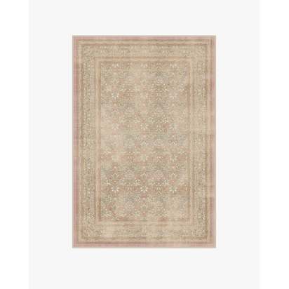 Simply Severn Soft Pink Flatwoven Rug by Morris & Co. - 120 x 185 cm - Rug + Pad System