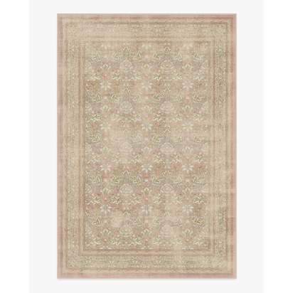 Simply Severn Soft Pink Flatwoven Rug by Morris & Co. - 185 x 275 cm - Rug + Pad System