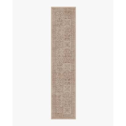 Astoria Rose Gold Flatwoven Rug by The Hiltons - 75 x 365 cm - Rug + Pad System