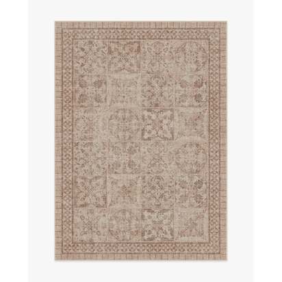 Astoria Rose Gold Flatwoven Rug by The Hiltons - 150 x 215 cm - Rug + Pad System