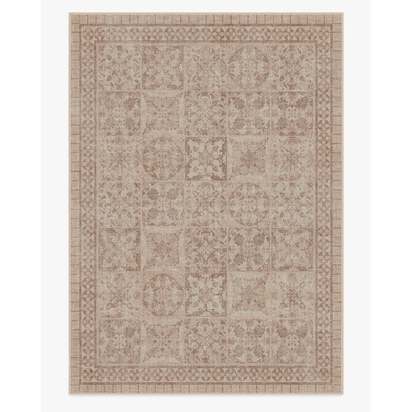 Astoria Rose Gold Flatwoven Rug by The Hiltons - 305 x 425 cm - Rug + Pad System