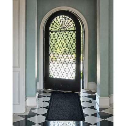 Montecito Indigo Flatwoven Rug by The Hiltons - 150 x 215 cm - Rug + Pad System