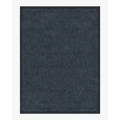 Montecito Indigo Flatwoven Rug by The Hiltons - 275 x 365 cm - Rug + Pad System