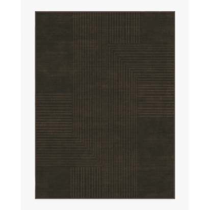 Bel Air Dark Chocolate Flatwoven Rug by The Hiltons - 275 x 365 cm - Rug + Pad System