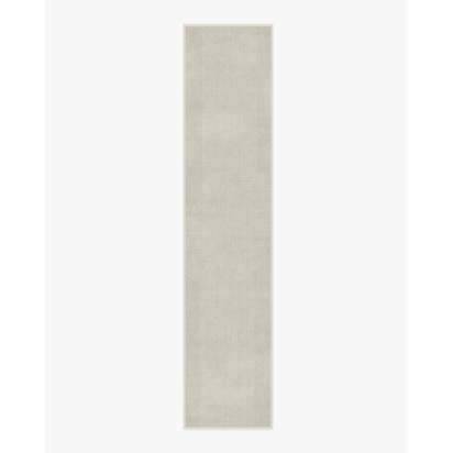 Bel Air Ivory Flatwoven Rug by The Hiltons - 75 x 365 cm - Rug + Pad System