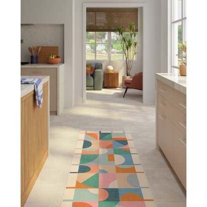 Jennie Multicolour Flatwoven Rug - 75 x 365 cm - Rug + Pad System
