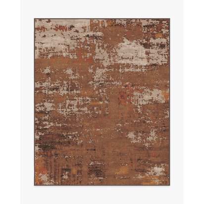 Patina Copper Multicolour Flatwoven Rug - 245 x 305 cm - Rug + Pad System