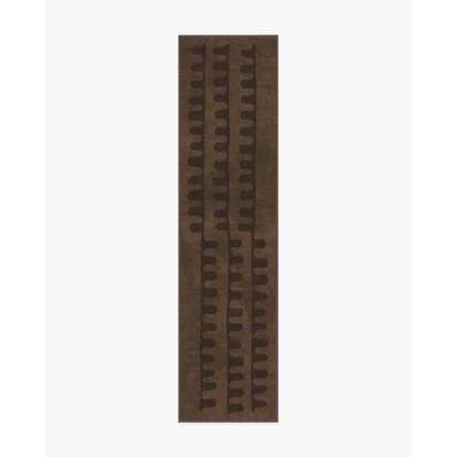 Veza Bronze & Plum Flatwoven Rug - 75 x 305 cm - Rug + Pad System