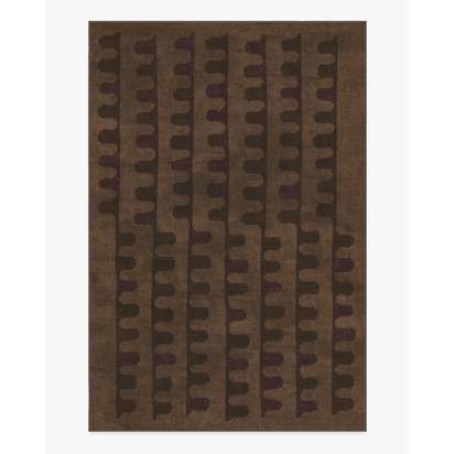 Veza Bronze & Plum Flatwoven Rug - 185 x 275 cm - Rug + Pad System