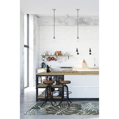 Monstera Jade Flatwoven Rug - 90 x 150 cm - Rug + Pad System