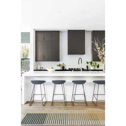 Gradasi Teal Quartz Flatwoven Rug - 75 x 215 cm - Rug + Pad System