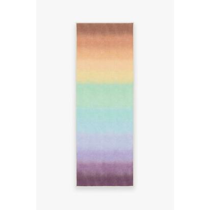Spectrum Rainbow Flatwoven Rug - 75 x 215 cm - Rug + Pad System