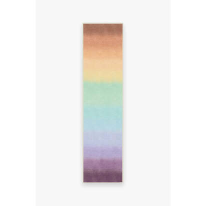 Spectrum Rainbow Flatwoven Rug - 75 x 305 cm - Rug + Pad System