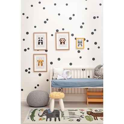 Jungle Safari Multicolour Flatwoven Rug - 150 x 215 cm - Rug + Pad System