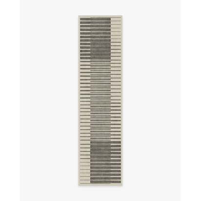 Gradasi Grey Flatwoven Rug - 75 x 305 cm - Rug + Pad System