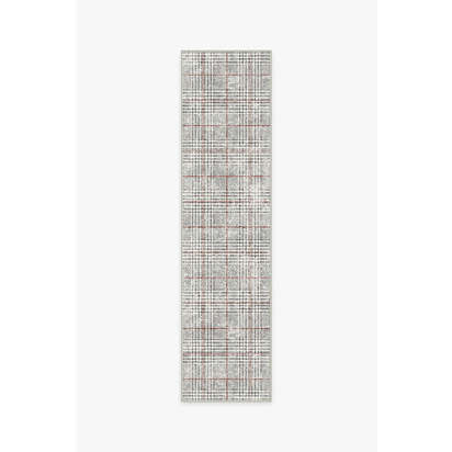 Glen Plaid Flatwoven Rug - 75 x 305 cm - Rug + Pad System