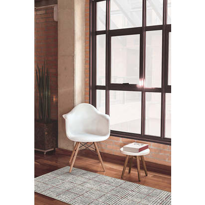 Glen Plaid Flatwoven Rug - 245 x 305 cm - Rug + Pad System