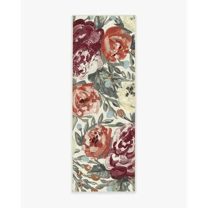 Camellia Currant Flatwoven Rug - 75 x 215 cm - Rug + Pad System