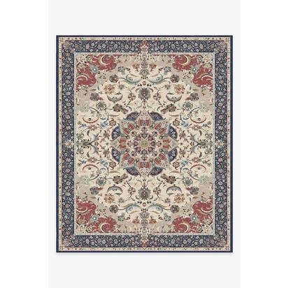 Sima Royal Blue Flatwoven Rug - 245 x 305 cm - Rug + Pad System