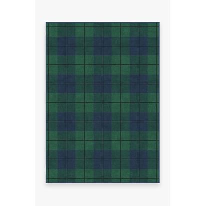 Buffalo Plaid Blackwatch Flatwoven Rug - 150 x 215 cm - Rug + Pad System