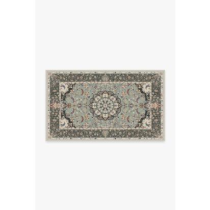 Sima Sage Flatwoven Rug - 90 x 150 cm - Rug + Pad System
