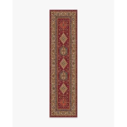 Cambria Ruby Flatwoven Rug - 75 x 305 cm - Rug + Pad System