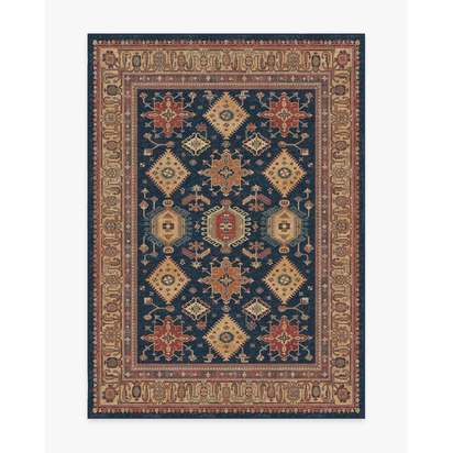 Cambria Sapphire Flatwoven Rug - 150 x 215 cm - Rug + Pad System