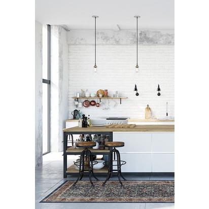 Celestine Sapphire Flatwoven Rug - 245 x 305 cm - Rug + Pad System