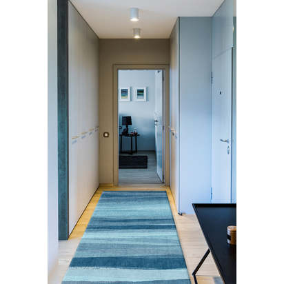 Meridian Blue Flatwoven Rug - 60 x 90 cm - Rug + Pad System