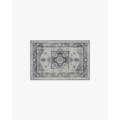 Kira Stone Blue Flatwoven Rug - 60 x 90 cm - Rug + Pad System