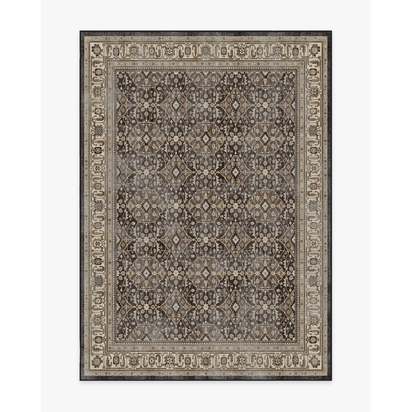Alessia Dark Wood Flatwoven Rug - 150 x 215 cm - Rug + Pad System