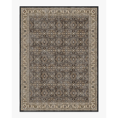 Alessia Dark Wood Flatwoven Rug - 275 x 365 cm - Rug + Pad System