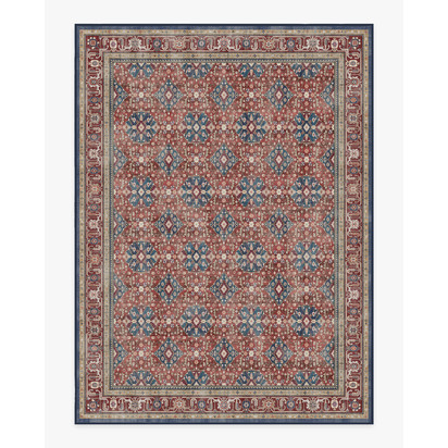 Alessia Royal Red Flatwoven Rug - 275 x 365 cm - Rug + Pad System