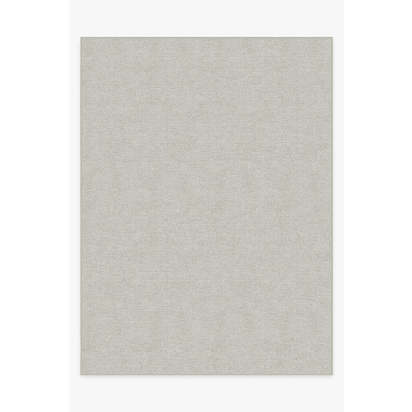 Heathered Solid Dove Grey Flatwoven Rug - 275 x 365 cm - Rug + Pad System