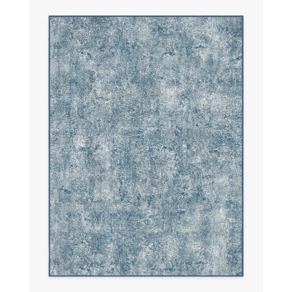 Serenata Slate Blue Flatwoven Rug - 275 x 365 cm - Rug + Pad System