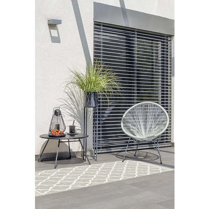 Varia Trellis Stone Outdoor Rug - 275 x 365 cm - Rug + Pad System