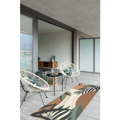 Tulum Desert Sage Outdoor Rug - 150 x 215 cm - Rug + Pad System