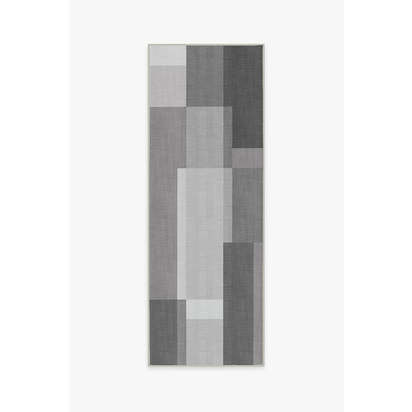 Campo Grey Outdoor Rug - 75 x 215 cm - Rug + Pad System