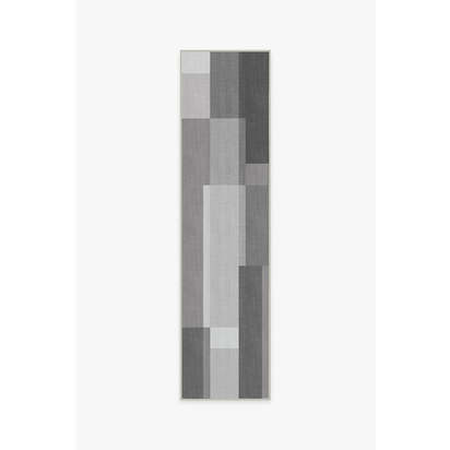 Campo Grey Outdoor Rug - 75 x 305 cm - Rug + Pad System